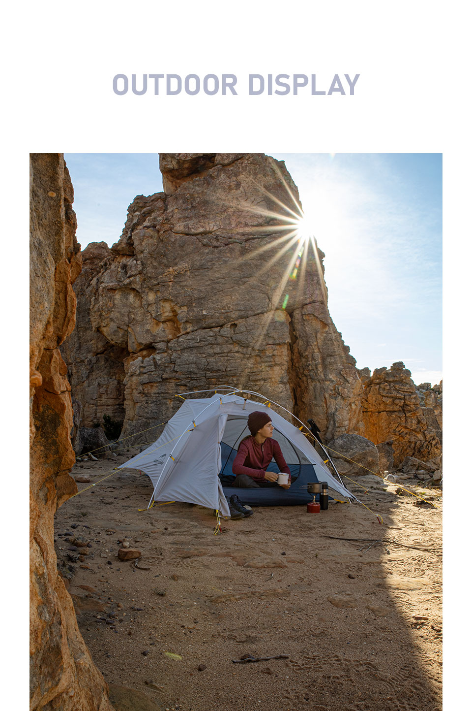 Cheap Goat Tents  CloudUp Wing 2 Person 15D Nylon Double layer Tent Outdoor Camping Sun Protection Rainproof Portable Ultralight Tent Tents 